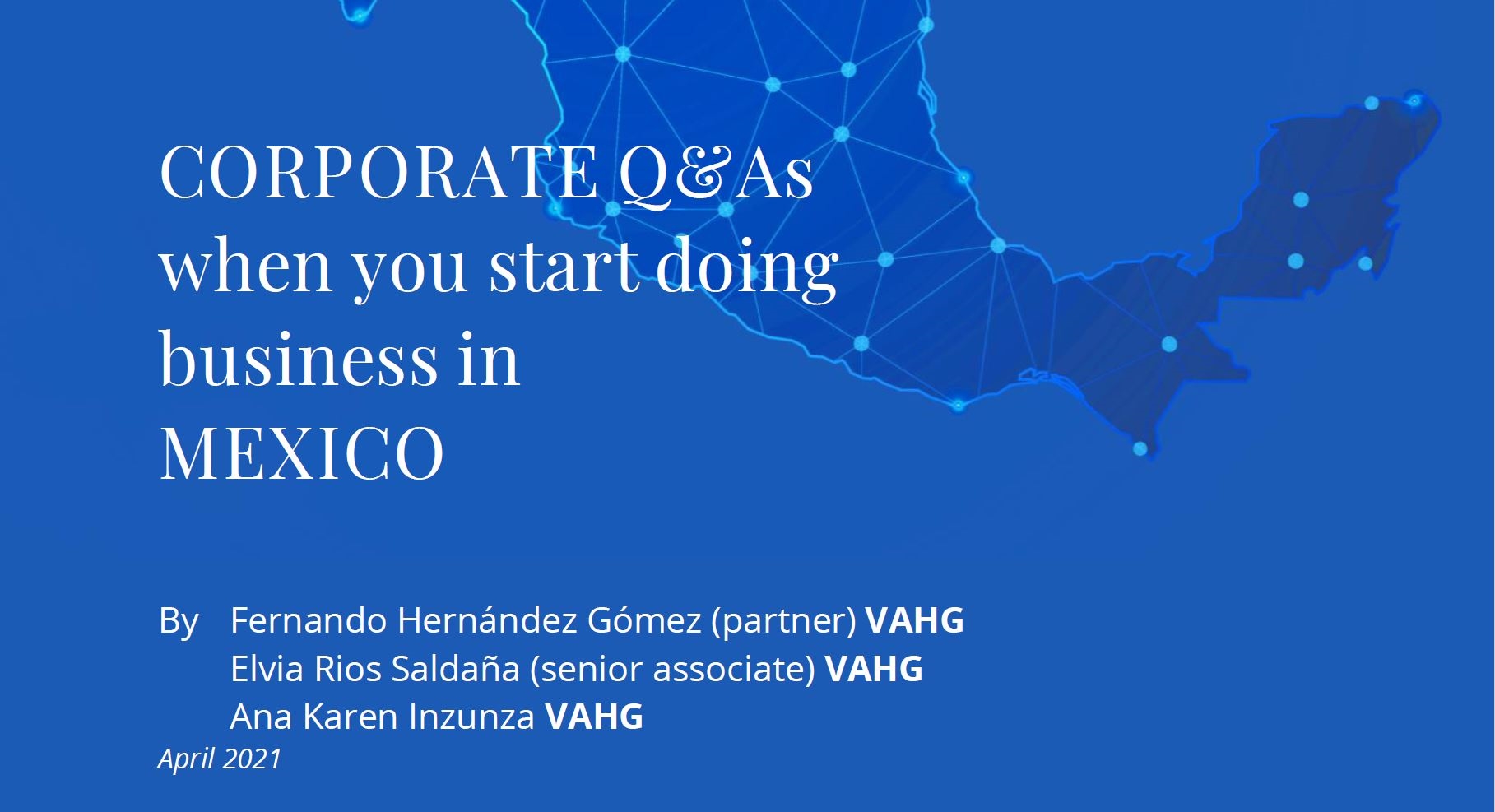 Corporate Q&As When you Start Doing Business in Mexico | CONSULEGIS